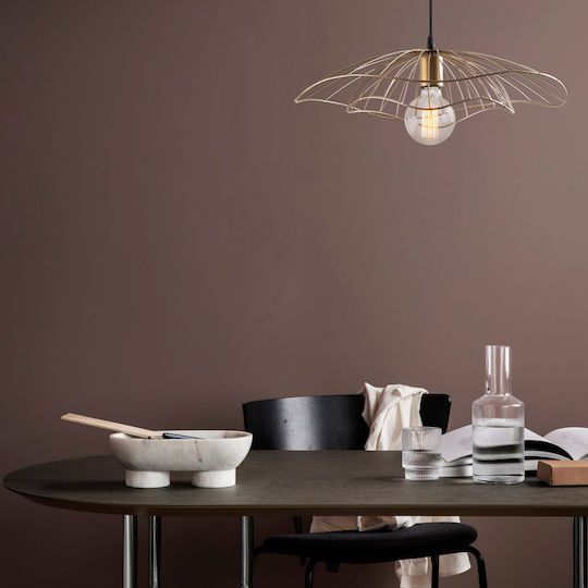 HomeMarkt Висящо Осветително Тяло Златист с Цокъл E27 22x111см.