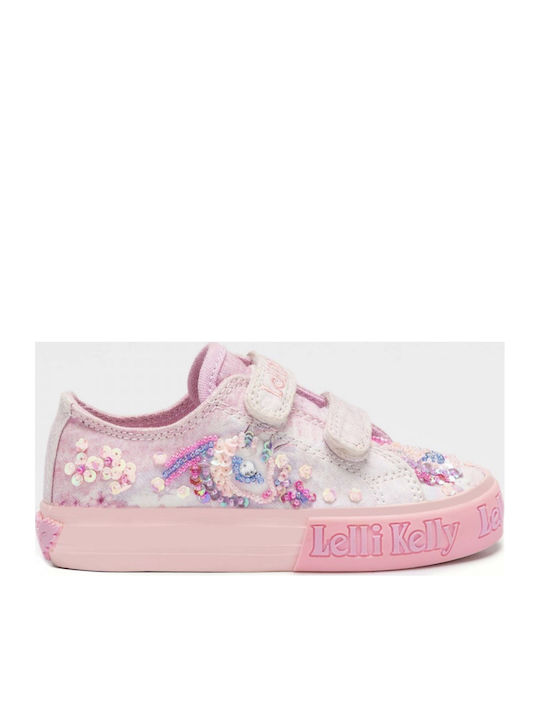 Lelli Kelly Παιδικό Sneaker LK7018 με Σκρατς για Κορίτσι Ροζ