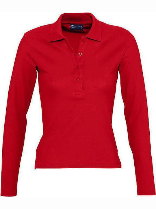 Sol's Podium Γυναικεία Διαφημιστική Μπλούζα σε Κόκκινο Χρώμα