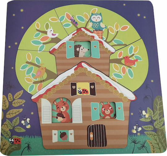 Kinderpuzzle Tree House für 3+ Jahre alt+ Jahre 6pcs Magni