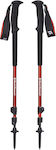 Black Diamond Pair of Telescopic Trekking Poles with 3 Sections Mountain Black 243gr