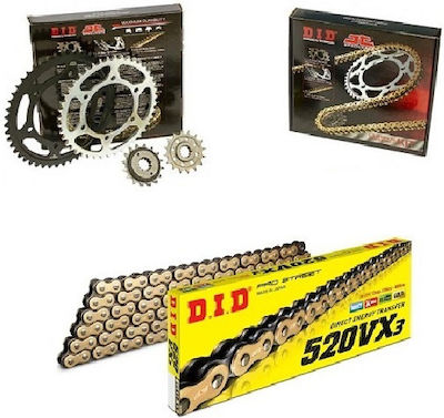 DID Chain & Sprocket Kit Golden (16-43-520VX/GB) for Honda NC700X 2012-2013