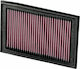 K&N Motorcycle Air Filter for Kawasaki ZX 250R Ninja 2008-212 / EX 300 2013 / Z300 2015-2016 KN-KA2508