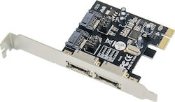Powertech Card de control PCIe cu 2 porturi SATA III