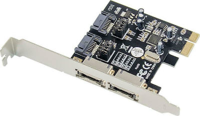 Powertech Card de control PCIe cu 2 porturi SATA III