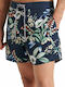 Surf Retro Men's Swimwear Shorts Navy Blue Floral