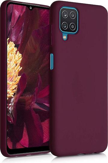 KWmobile Back Cover Σιλικόνης Μπορντό (Galaxy A12)