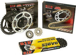 DID Chain & Sprocket Kit (14-42-520VO) for Kawasaki EX 300 2015-2016