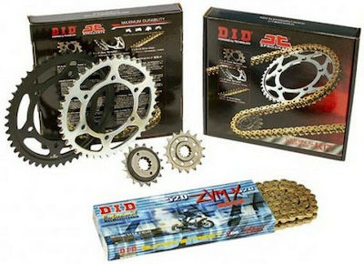 DID Kit lanț și pinion Auriu (15-43-520ZVMX) pentru Kawasaki Z750 2004-2011