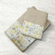 Lino Home Σετ Βρεφικές Πετσέτες 2τμχ Rudy Grey-Light Grey Βάρους 500gr/m²