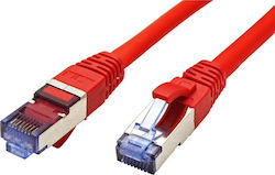 Value 21.99.1922 S/FTP Cat.6a Καλώδιο Ethernet 2m Κόκκινο