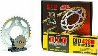 DID Chain & Sprocket Kit 428D for Yamaha Crypton S 115