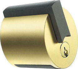 Meroni Serrature Knob Lock Gold with Button & Key Hotel Use