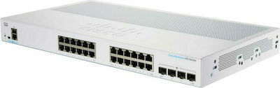 Cisco CBS250-24T-4G Managed L2 Switch with 24 Gigabit (1Gbps) Ethernet Ports