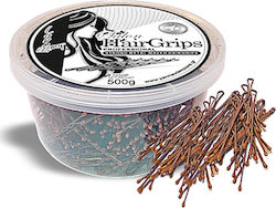 Yanni Extensions Απλά Τσιμπιδάκια Μαλλιών Καφέ Salon 5cm 500gr