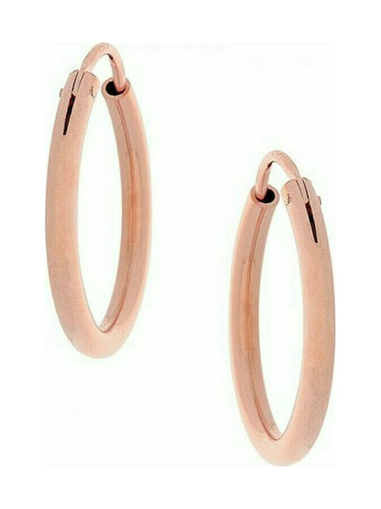 Prince Silvero Earrings Hoops made of Silver Gold Plated with Stones 9A-SC071-2