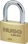 Hugo Locks SB 70 Steel Padlock Brass with Key 70mm 1pcs