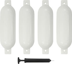 vidaXL Balon Barcă Balonase barcă PVC 51x14cm Alb 4 buc Alb