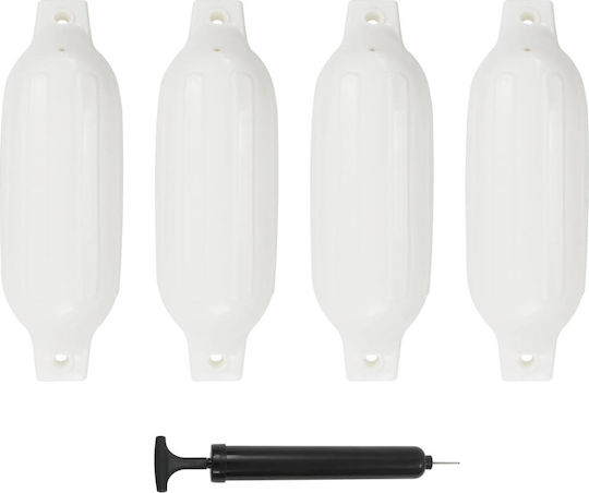 vidaXL Bootsballons PVC 41x11,5cm Weiß 4 Stück Weiß