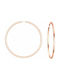 Silver rings "Classic" 4,5 cm rose gold plated, 45D20F-1