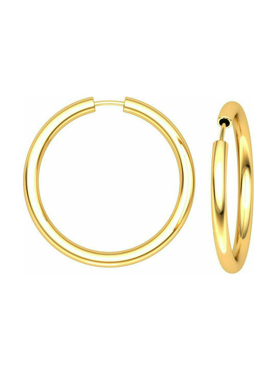 Silver rings "Classic" 2 cm gold plated, 20D20F-1