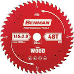 Benman 71906 Cutting Disc Wood 250mm with 60 Teeth 1pcs