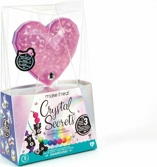 Make It Real Κοσμήματα Crystal Secrets DIY Bracelets With Swarovski για Παιδιά 8+ Ετών 3τμχ