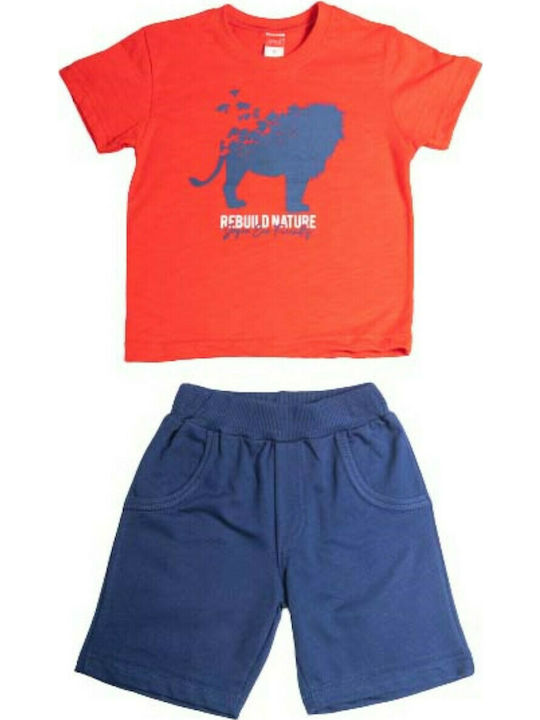 Joyce Kids Set with Shorts Summer 2pcs Red