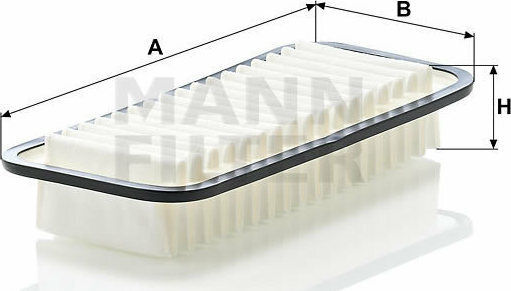 Mann Filter Φίλτρο Αέρα Αυτοκινήτου για Citroen C1 , Peugeot 107 , Toyota Yaris 2610