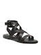 Pepe Jeans Hayes Women's Flat Sandals with Strap in Black Color