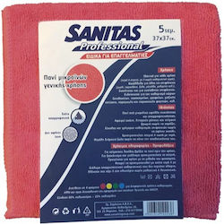 Sanitas Pro Σπογγοπετσέτες Γενικής Χρήσης Κόκκινες 37x37εκ. 5τμχ Sanitas Pro Σπογγοπετσέτες Γενικής Χρήσης Κόκκινες 37x37εκ. 5τμχ
