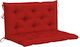 vidaXL Garden Swing Cushion Red 100x50cm. 314998
