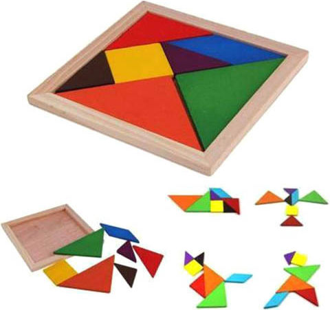 Board Game Tangram for 1 Player 3+ Years Old (EN)