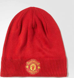 adidas Manchester United FC Beanie Ανδρικός Σκούφος Πλεκτός σε Κόκκινο χρώμα