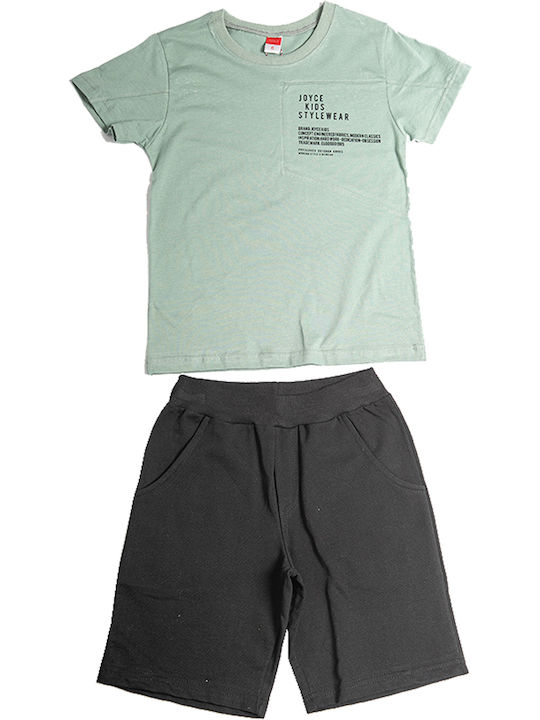 Joyce Kinder Set mit Shorts Sommer 2Stück Khaki