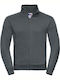 Russell Europe Authentic Men's Long Sleeve Promotional Cardigan Convoy Grey