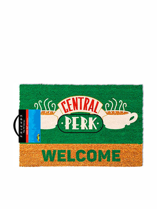 Pyramid International Πατάκι Εισόδου από Κοκοφοίνικα Friends: Central Perk Welcome Πράσινο 40x60εκ.