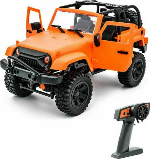 FC Model Off Road τύπου Jeep Wrangler 1/14 (4WD) Τηλεκατευθυνόμενο Αυτοκίνητο Crawler 4WD Πορτοκαλί