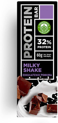 Οικογένεια Δασκαλάκη Protein Bar Μπάρα με 32% Πρωτεΐνη & Γεύση Milk Chocolate 60gr