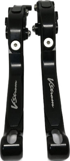 Set Brems-/Kupplungshebel für Motorräder Flexibel Einstellbar für Suzuki DL 1000 V-STROM Schwarz 28394532