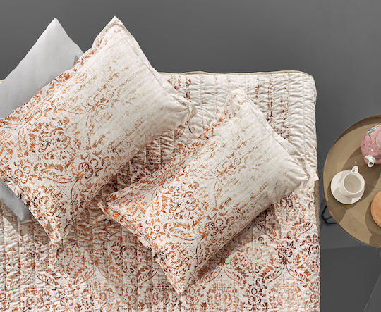 Guy Laroche Rustique Σετ Μαξιλαροθήκες Oxford Coral 50x70εκ.