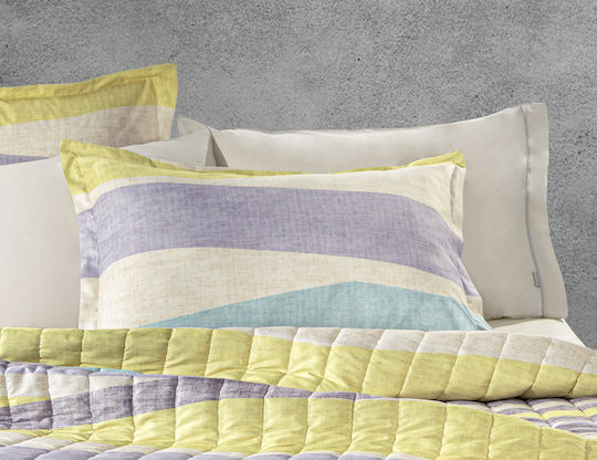 Guy Laroche Rivoli Σετ Μαξιλαροθήκες Oxford Lime 50x70εκ.