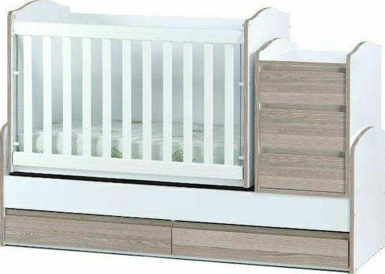 Dizain Baby Patut Cabriolet Luna Northen Oak Alb