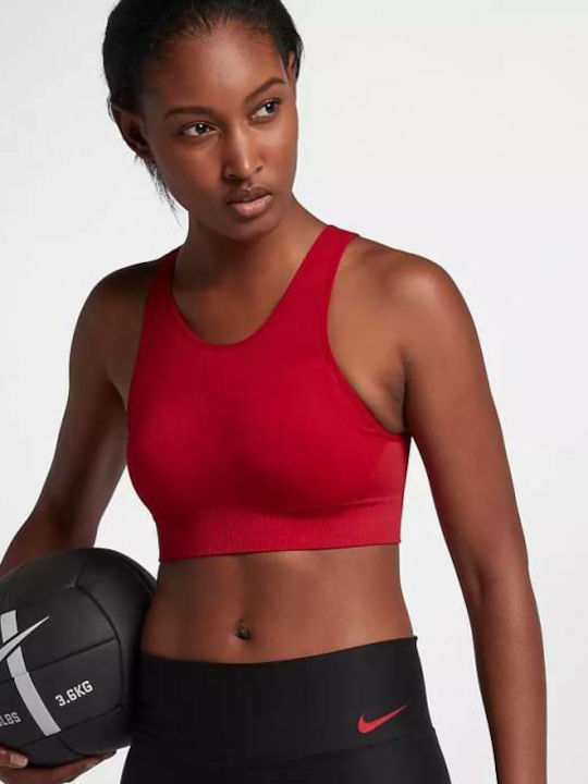 Nike Dri-Fit Seamless Γυναικείο Αθλητικό Μπουστάκι Κόκκινο