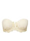 Miss Rosy Strapless Bra with Light Padding Underwire Beige