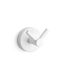 Karag Double Wall-Mounted Bathroom Hook ​6x6cm White Matt