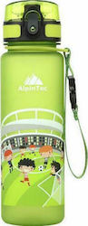AlpinPro Kinder Trinkflasche Fußball Kunststoff Grün 500ml