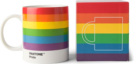 Pantone Lifestyle Pride Cană din Porțelan Multicoloră 375ml