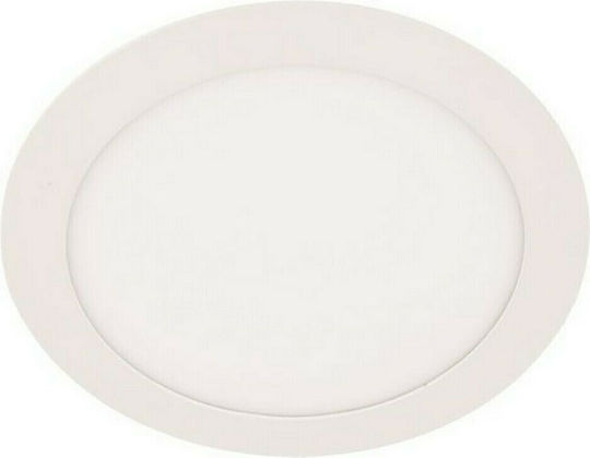 Eurolamp Round Recessed LED Panel 12W with Natural White Light 4000K 17cm