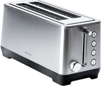 Cecotec BigToast Extra Double 03086 Prăjitor de pâine 4 sloturi 1000W Inox